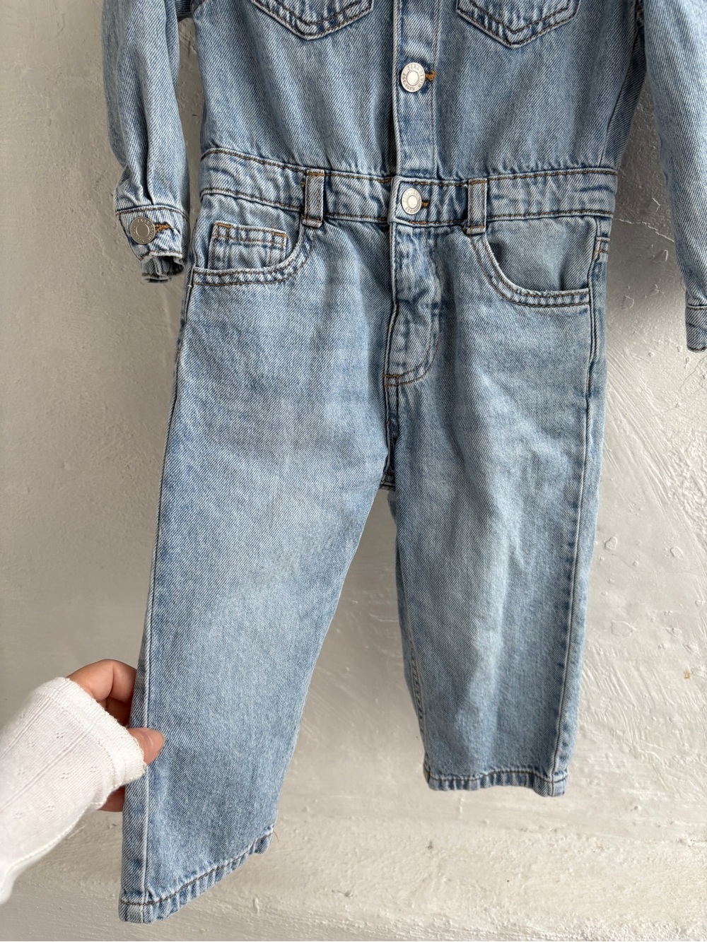 Zara girls size 2T denim jumpsuit - Picture 5 of 6